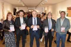 De izquierda a derecha: Belén Hernández, Henrique Alvarellos, Xose Á. Sánchez Bugallo, J. M. González Herrán e Juan Conde Roa